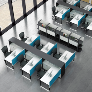 New Design Customizable Modular Office Wooden Office Furniture Set Workstation