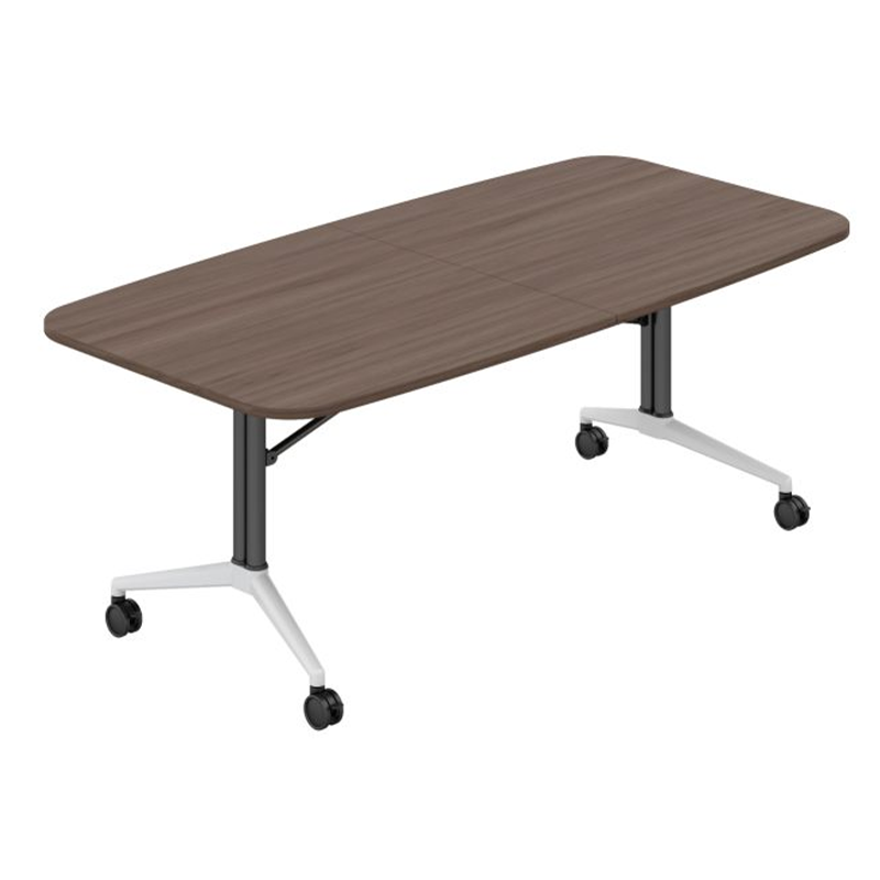 Office Furniture Movable Desk With Casters Conference Room Learning Center Training Folding Table With Wheels