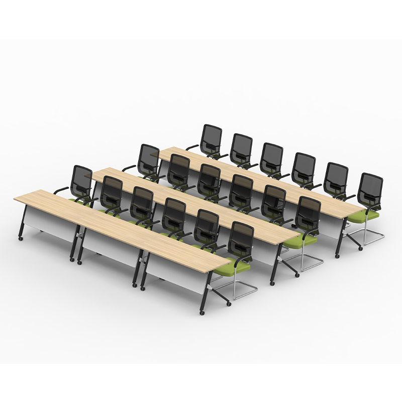 Latest Product Conference Room Rectangular Conference Table Movable Training Folding Table