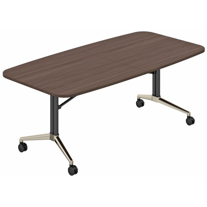 Office Furniture Movable Desk With Casters Conference Room Learning Center Training Folding Table With Wheels