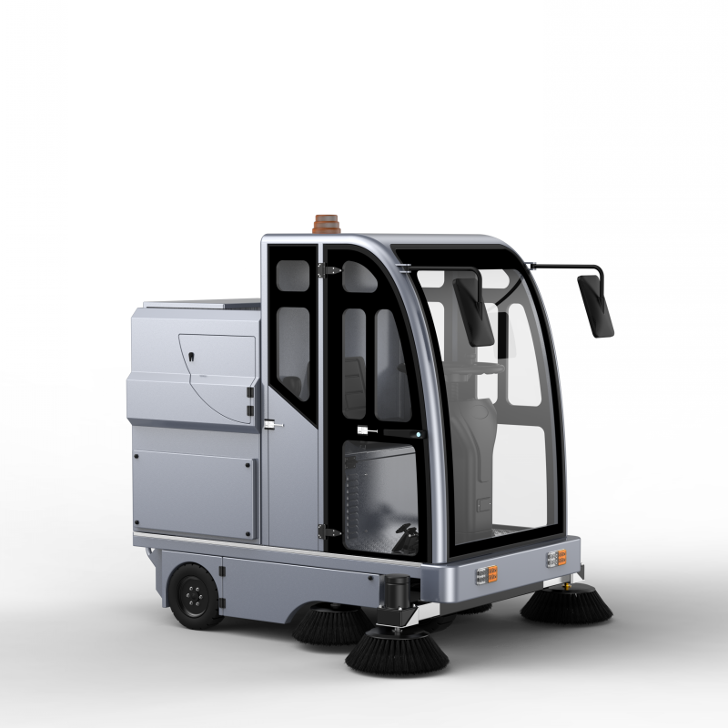 Driving Sweeper Multifunctional Sweeper Electric Factory Workshop Street Cleaning and Sanitation Vehicle