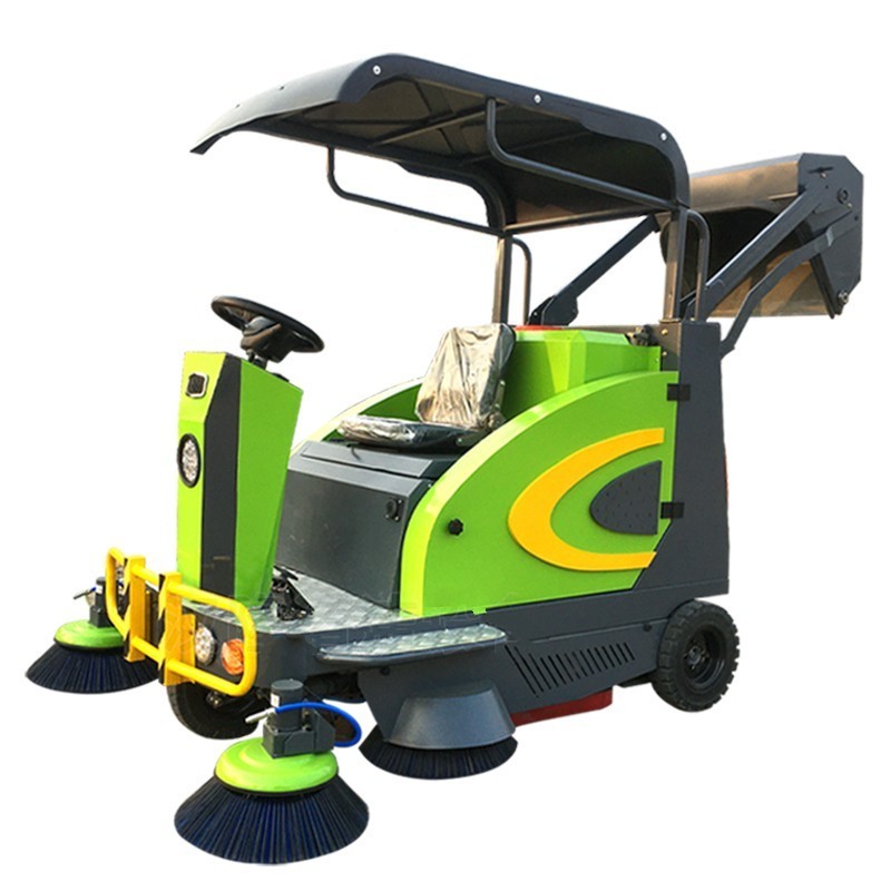 Road Sweeper Machine Street Sweeper Truck Ride on Floor Sweeper Outdoor Electr Cleaning Scrubber