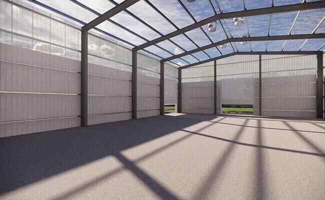 Low price wholesale light steel structure warehouse service for hangar storage for sale