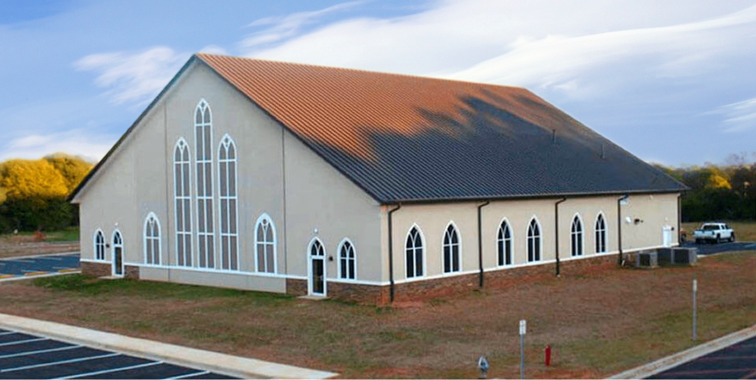 Prefab steel structure metal church building