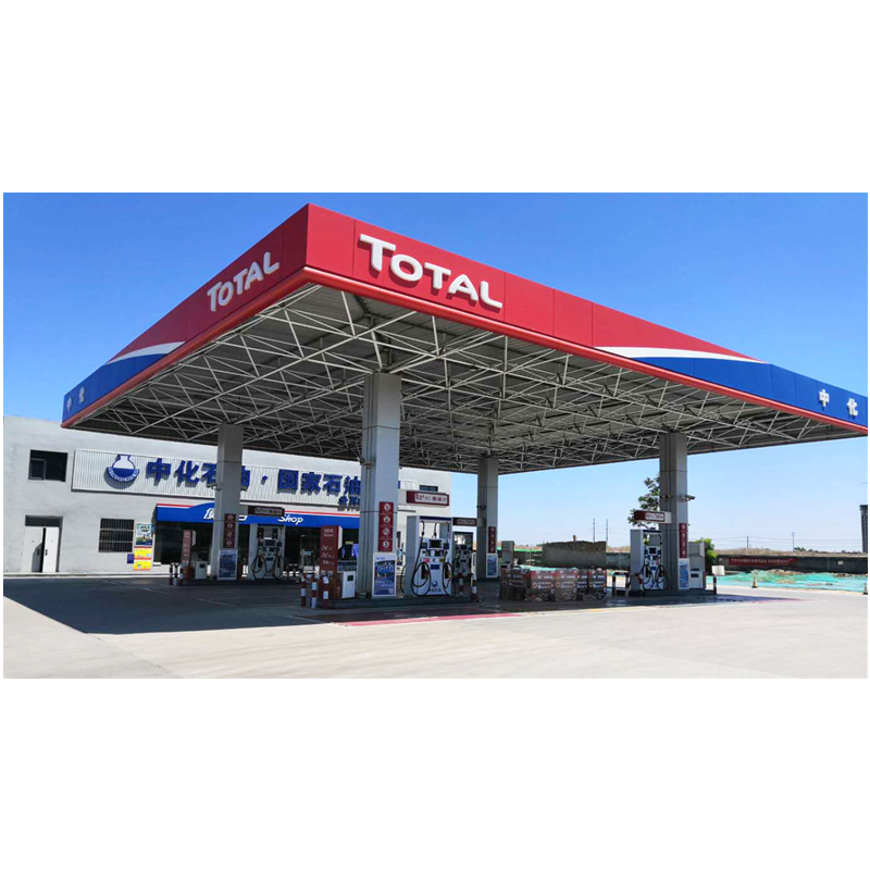 Frame Gas Station/canopy for Sale Building Steel Structure and Steel Light PVC Board Painted ASTM Led Gas Station / Canopy Light