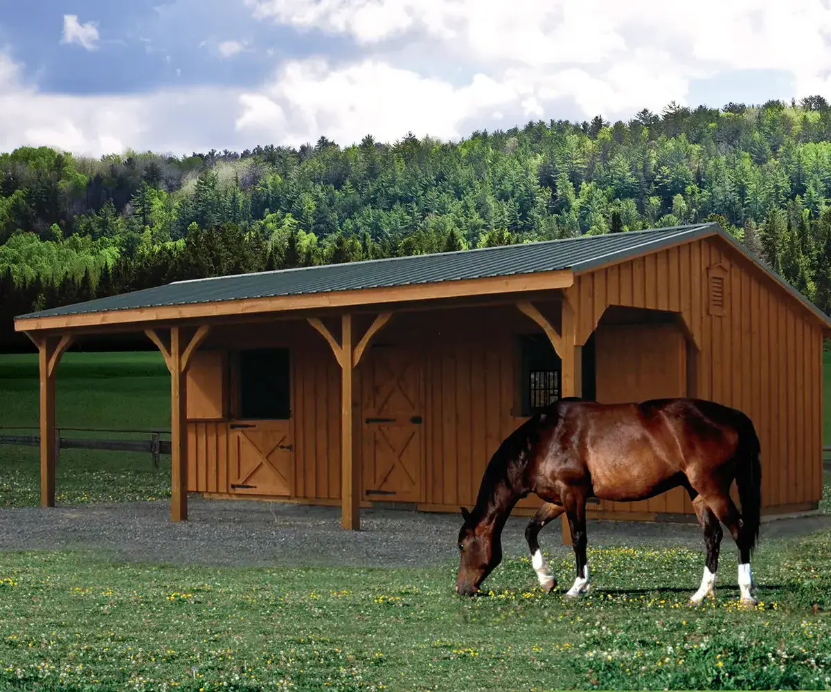 Support customization Steel Frame Barn Stable Design Cowshed And Horse Shed for sale