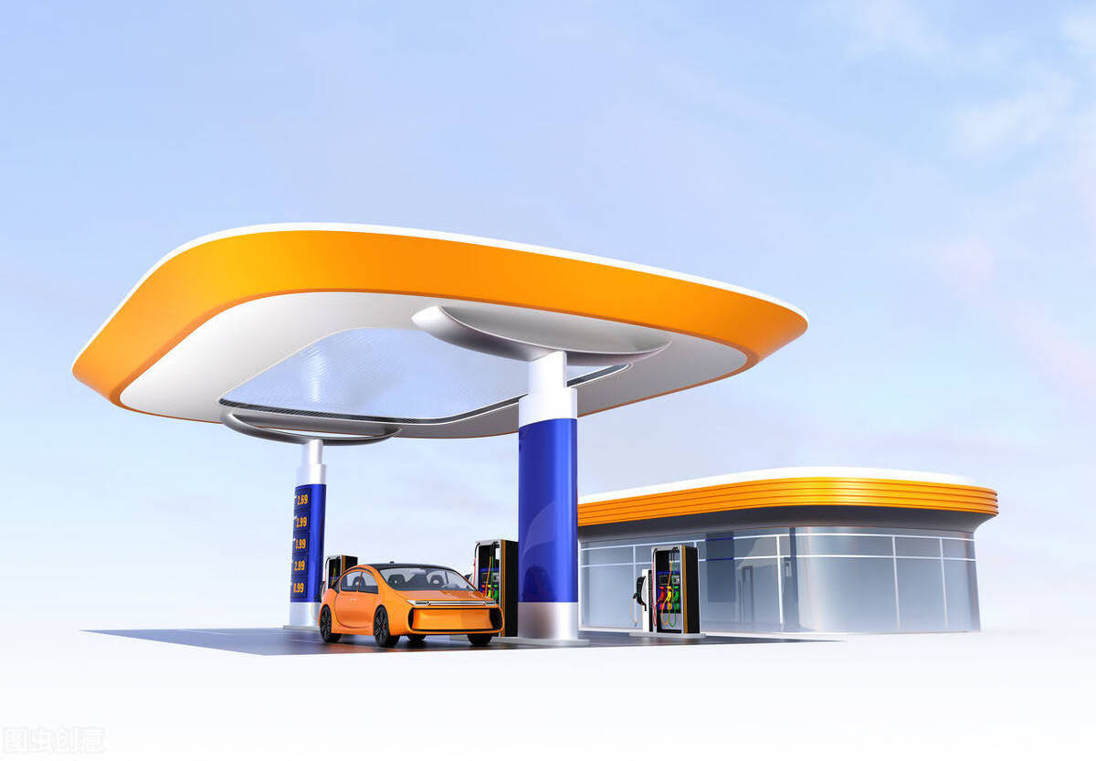 Frame Gas Station/canopy for Sale Building Steel Structure and Steel Light PVC Board Painted ASTM Led Gas Station / Canopy Light