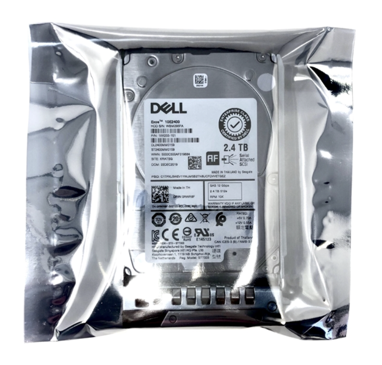 2.4TB 10K SAS 12Gbps 512e 2.5'' hard drive server hdd