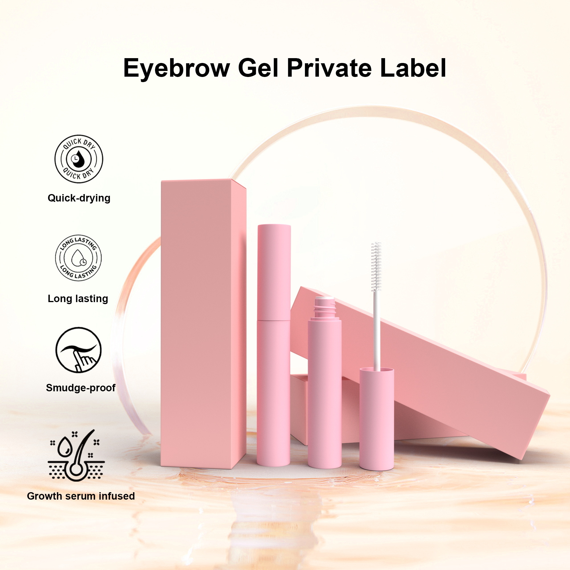 Low MOQ Quick Dry Vegan Lamination Brow Glue Your Logo Custom Formula Korean Beauty Makeup Eyebrow White Gel