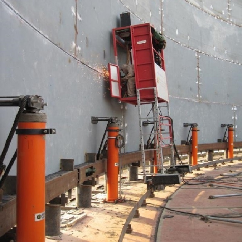 Sales cover oil tank hydraulic jacking system with pump station