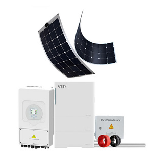 BIPV Solar System Solution Grid tied 50KW solar panel system 400V 480V on grid 50KW 100KW 200KW 500KW solar energy system 50KW