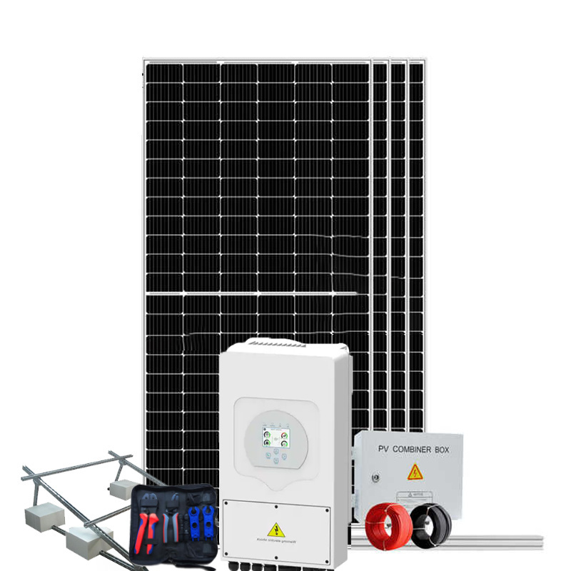 1kw 3kw 5kw 10kw 15kw 20kw 30kw Off-grid Photovoltaic complete set solar energy on grid home power systems