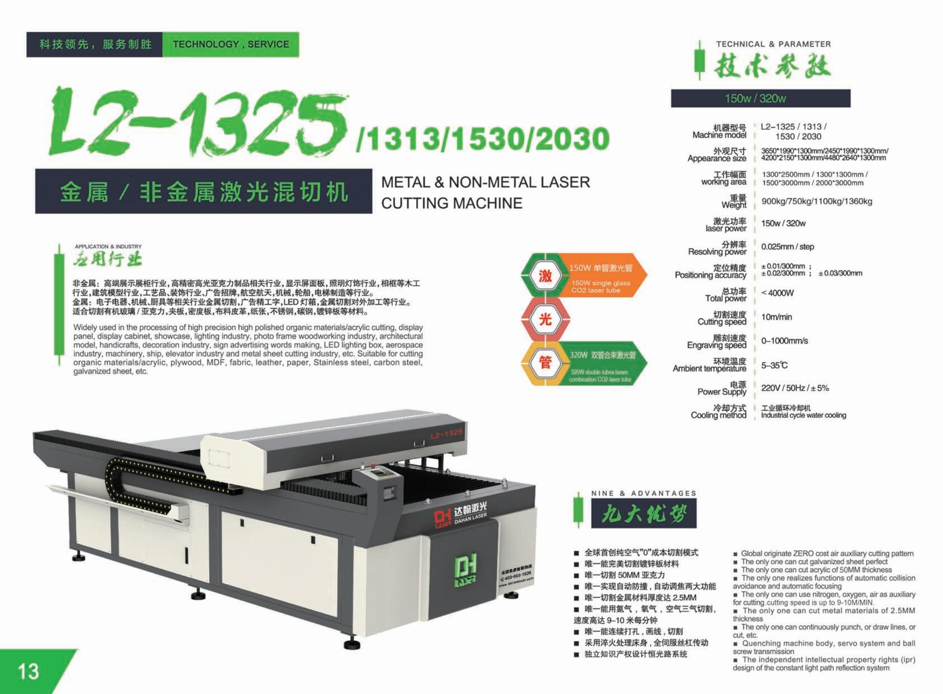 1325 1530 2030 Mixed Laser Cutting Machine Metal  and Non-metal  Mexico Turkey Russia Philippines Romania Colombia Canada Chile