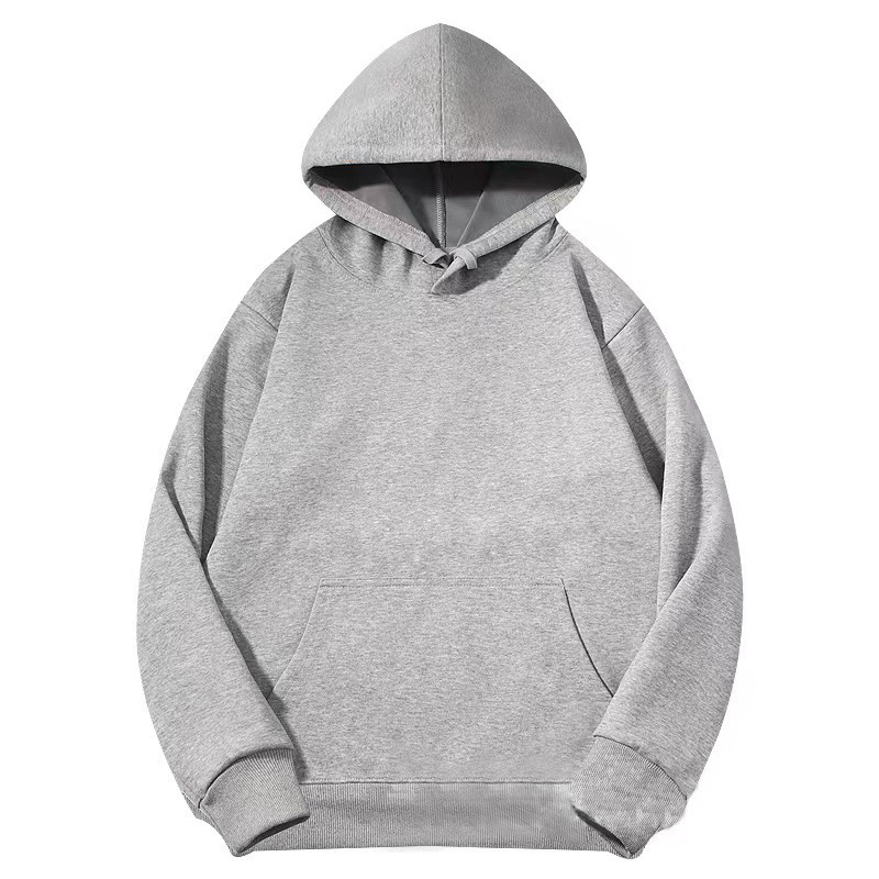 320gsm Custom Logo Screen Print Blank Hoodies 320gsm Unisex Plain Streetwear Drop Shoulder Men's Hoodies