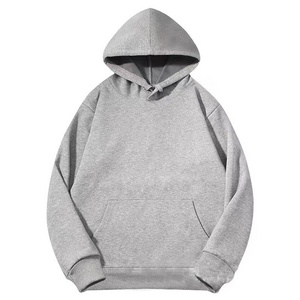 320gsm Custom Logo Screen Print Blank Hoodies 320gsm Unisex Plain Streetwear Drop Shoulder Men's Hoodies