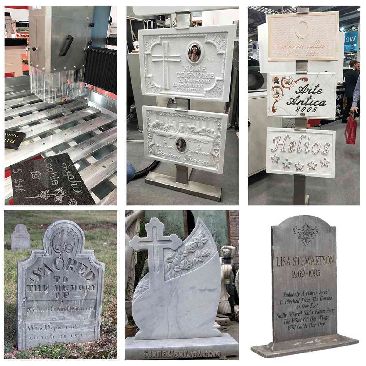 stone cnc router engraving and cutting machine for granite and marble tombstone making machine  9015 1325Art Tombstone Funeral