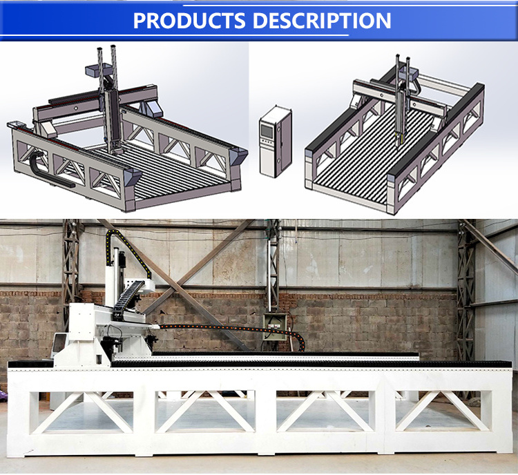 Foam cutting carving CNC router Hot wire foam 5 axis 4 axis 3 axis JCX milling machine 3D making sculpture