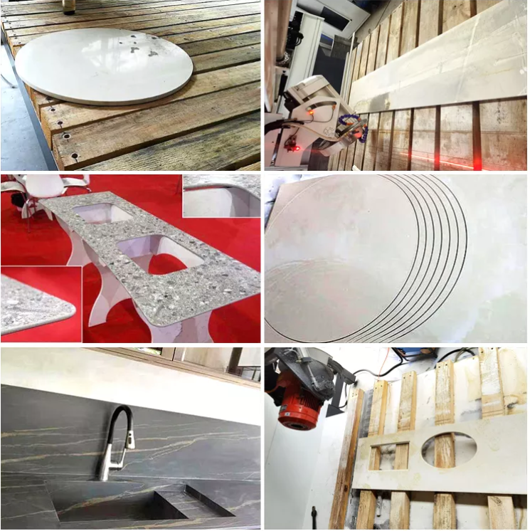 Five Axis Bridge Saw Stone Cutting Machine for Decorative Marble Tile Countertops