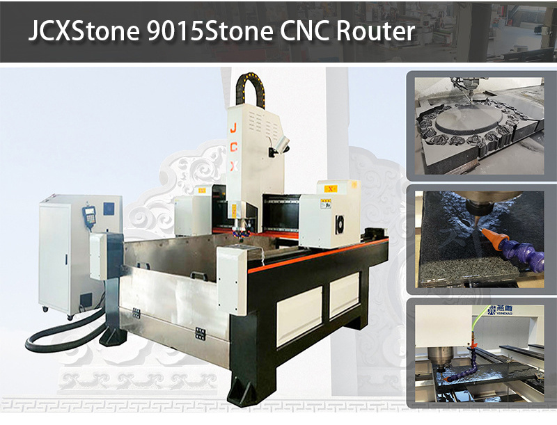 2023 New JCXstone 9015 cnc engraving machine for stone Granite marble tombstone art sculpture relief