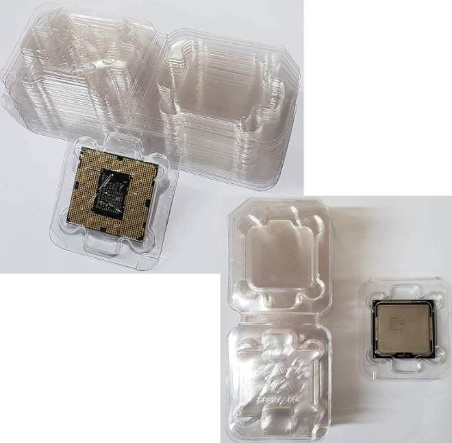 Computer CPU Case Tray Packaging Clamshell CPU Protector Cover