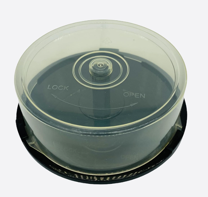 Empty CD DVD Cakebox Storage Tub Plastic Case for DVD CD Bluray Discs Spindle cake box (Holds 150 discs)