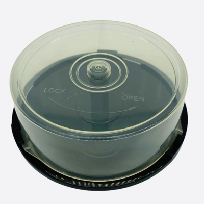 Empty CD DVD Cakebox Storage Tub Plastic Case for DVD CD Bluray Discs Spindle cake box (Holds 150 discs)