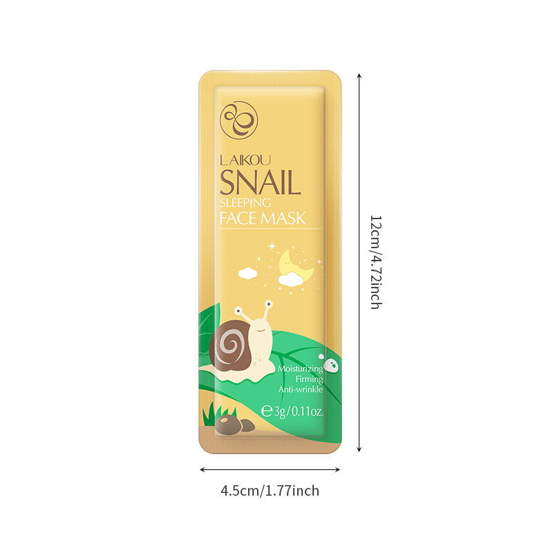 Laikou hot selling Moisturizing Repairing Snail Jelly Sleeping Face Mask