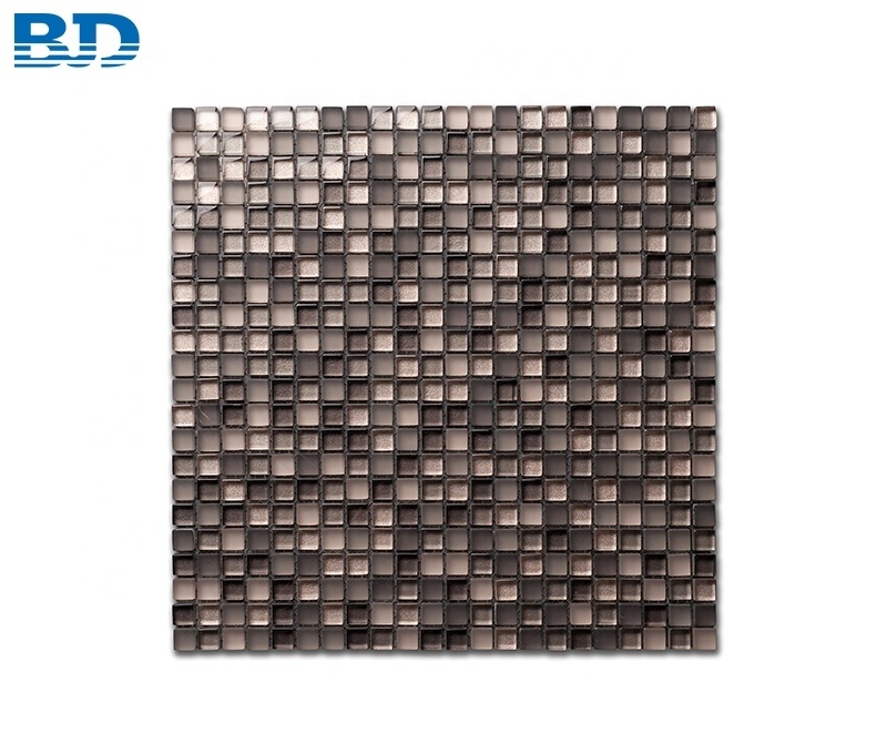 Mini 1x1 Square Glass Mosaic Splashback Mosaic Tile