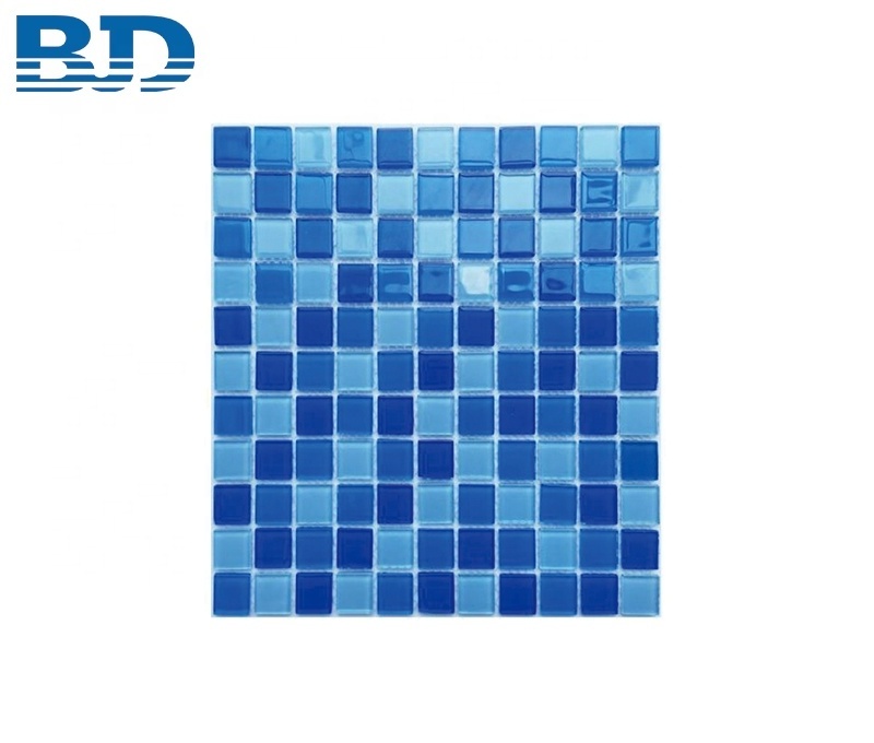 1x1 Square Decorative Glass Mosaic Tile Swimming Pool