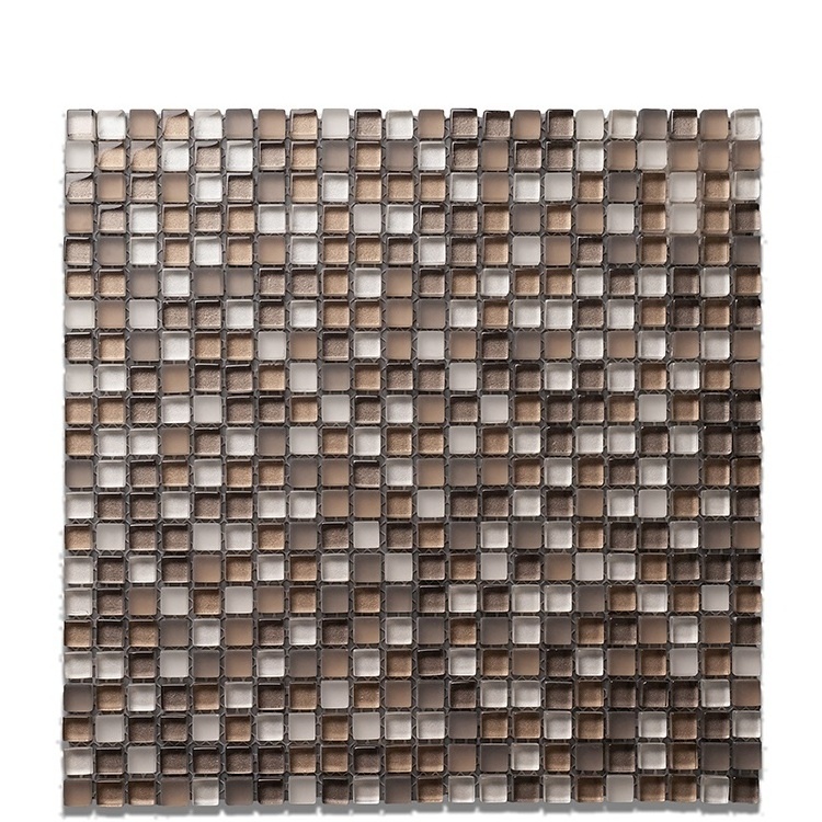 Mini 1x1 Square Glass Mosaic Splashback Mosaic Tile