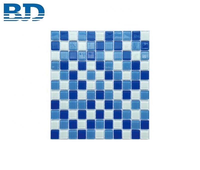 1x1 Square Decorative Glass Mosaic Tile Swimming Pool