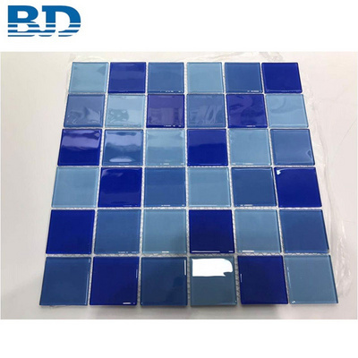 1x1 Square Decorative Glass Mosaic Tile Swimming Pool