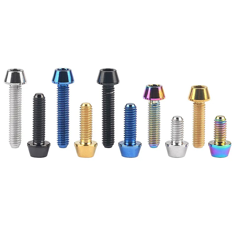 Titanium Socket Cap Bolt M4x(0.70mm)x10mm 12mm 15mm 20mm 25mm 30mm 35mm 40mm Grade 5 Full Thread/partial Thread Titanium Bolts