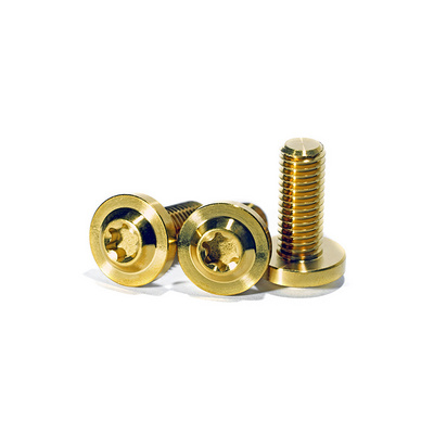 M6 M7 M8 M10 Titanium Disc Head Anodized Cnc Bolts Raw Gr5 Titanium Nuts And Bolts Titanium Bolts For Motorcycle