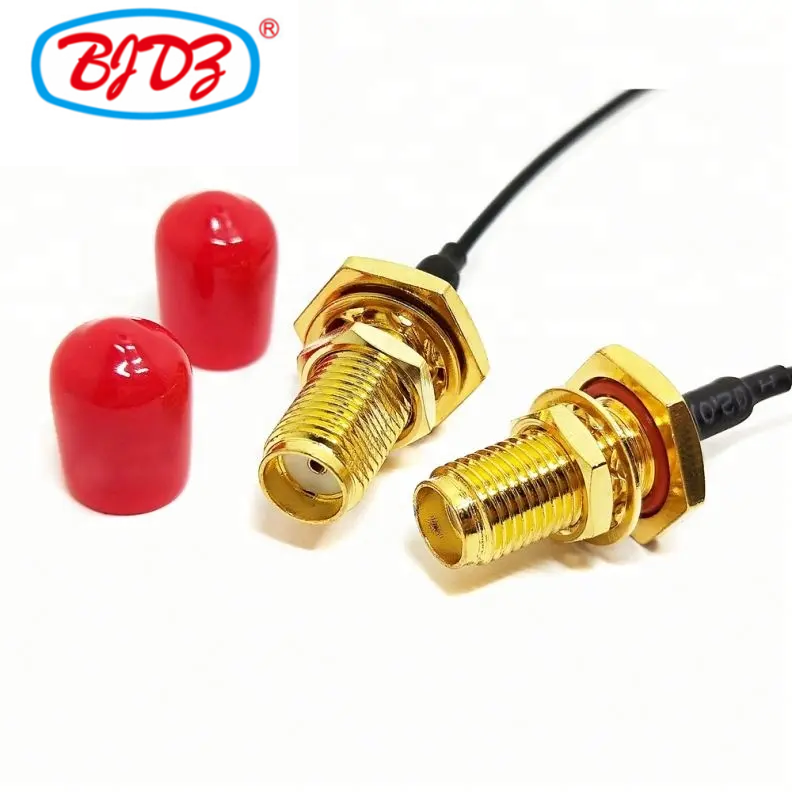 Factory supply IP67 IP68 Waterproof SMA Female Bulkhead To IPEX 1.13 mm Cable Assembly 1.13 mm Pigtails in stock