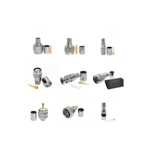 Factory directly N Type/SMA/TNC/BNC/UHF /QMA/FME/4.310 /F male female crimp clamp for LMR400 RG8 cable RF Coax Coaxial connector