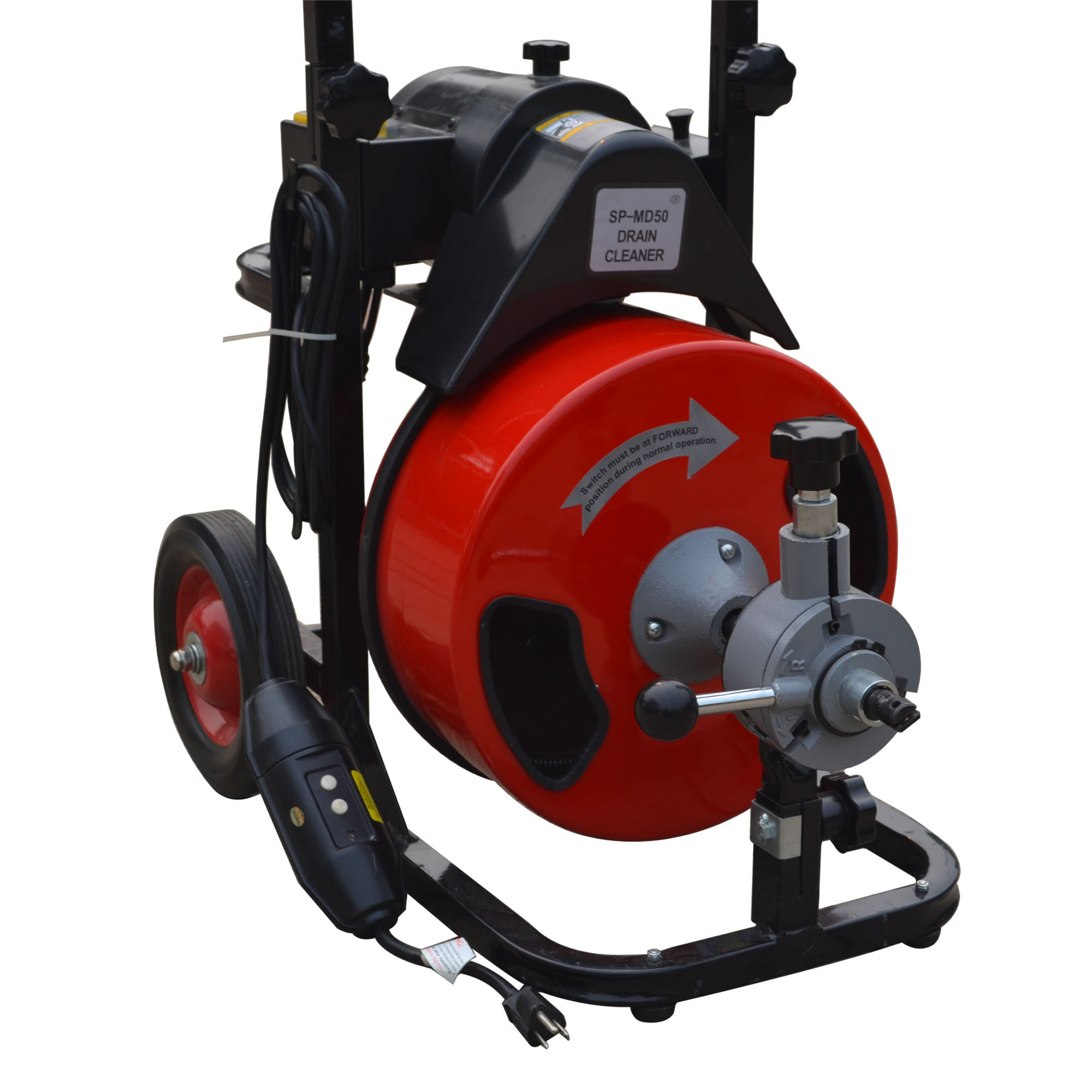 Plumbing Spring Snake Cleaning Machine Power Dredge Pipe And Sewer Spiral Drain Cleaner Machine