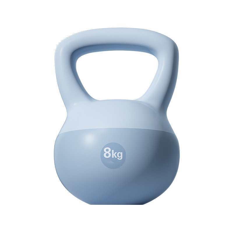 2KG Colored PVC Gym Equipment Body Exercise Fitness Accessories Soft Kettlebell With Handle