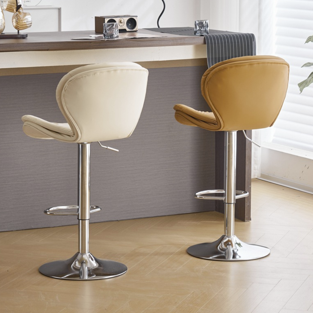 Swivel Height Adjustable Bar Chairs with Low Back bjflamingo Adjustable Rotary Bar Stools