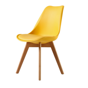 Nordic high Quality bjflamingo  Dining Chair  seat PU Cushion  with wood legs