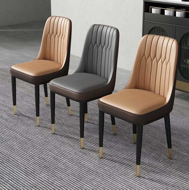 Modern Leather Nordic Dining Chairs bjflamingo Modern Restaurant Dinning Dining Room Chairs