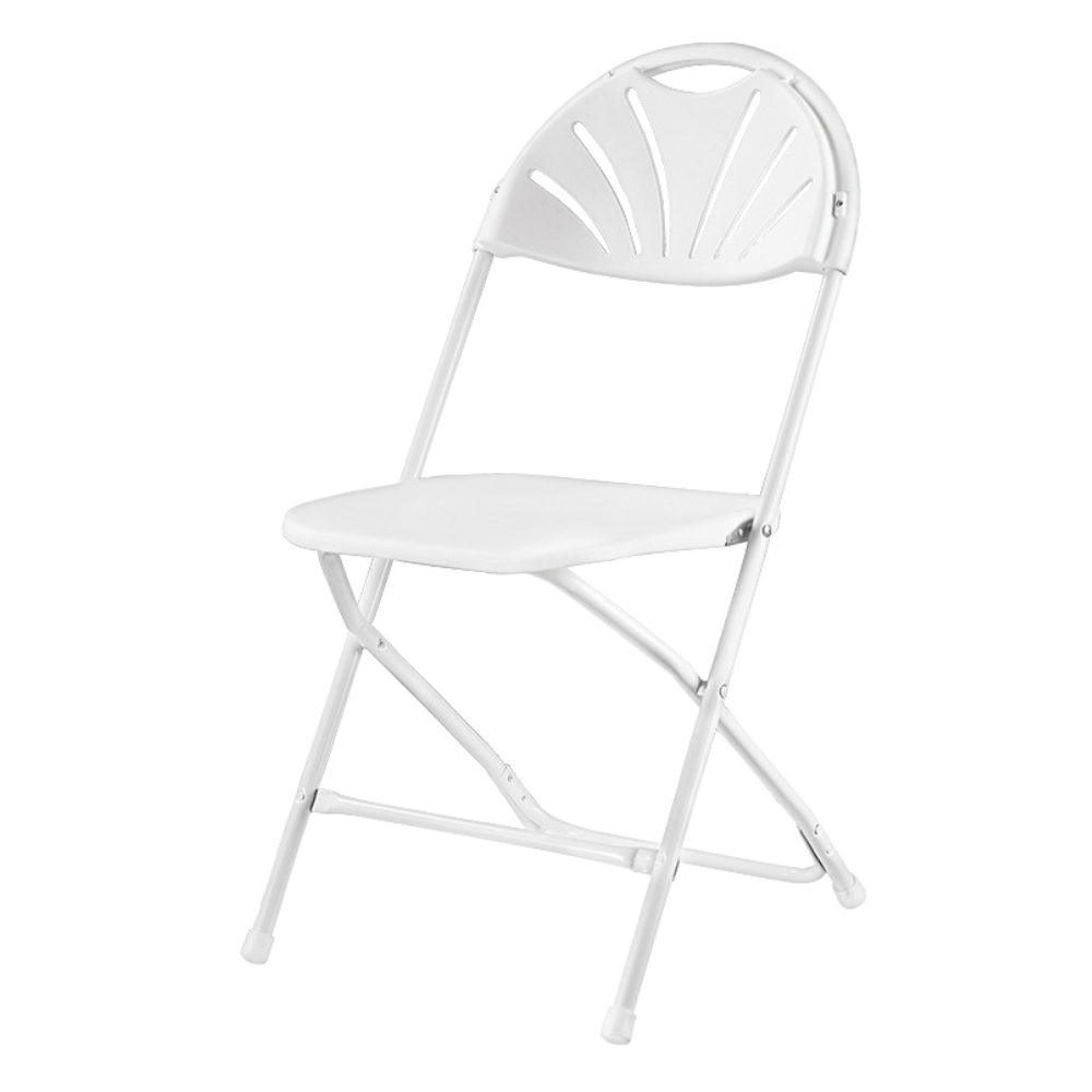 High Quality black Plastic Folding Chair Bjflamingo  Fan Back Plastic Folding Chairs