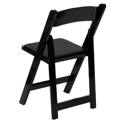 Modern Black Resin Stackable Folding Chair Padded Wedding Event Chair with Comfortable bjflamingo  wimbledon garden chairs