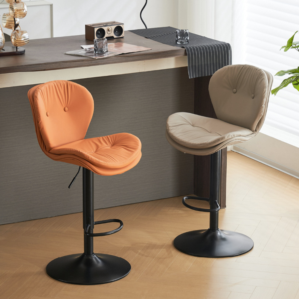 Swivel Height Adjustable Bar Chairs with Low Back bjflamingo Adjustable Rotary Bar Stools