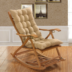 Adjustable Bamboo Relax Chair  Rocking Chair Bjflamingo  Adjustable Lounger Chair With Cushion