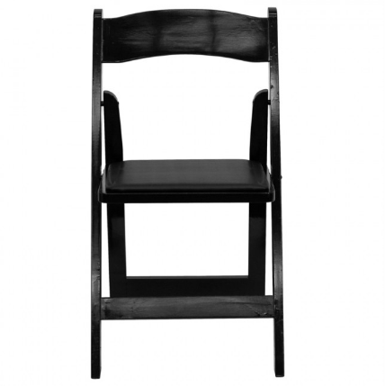 Modern Black Resin Stackable Folding Chair Padded Wedding Event Chair with Comfortable bjflamingo  wimbledon garden chairs