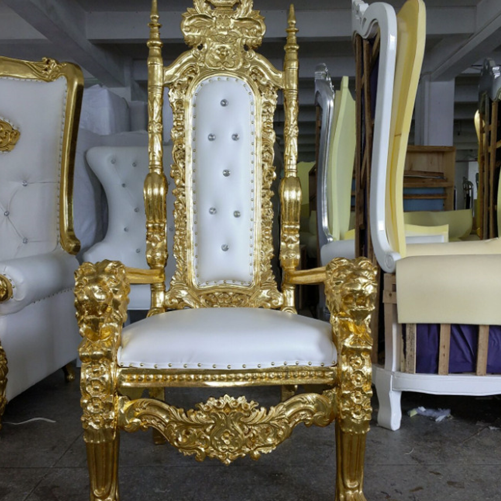 King And Queen High Back Cheaper Sliver Throne Chairs bjflamingo Wedding Good Quality King Thrones chairs