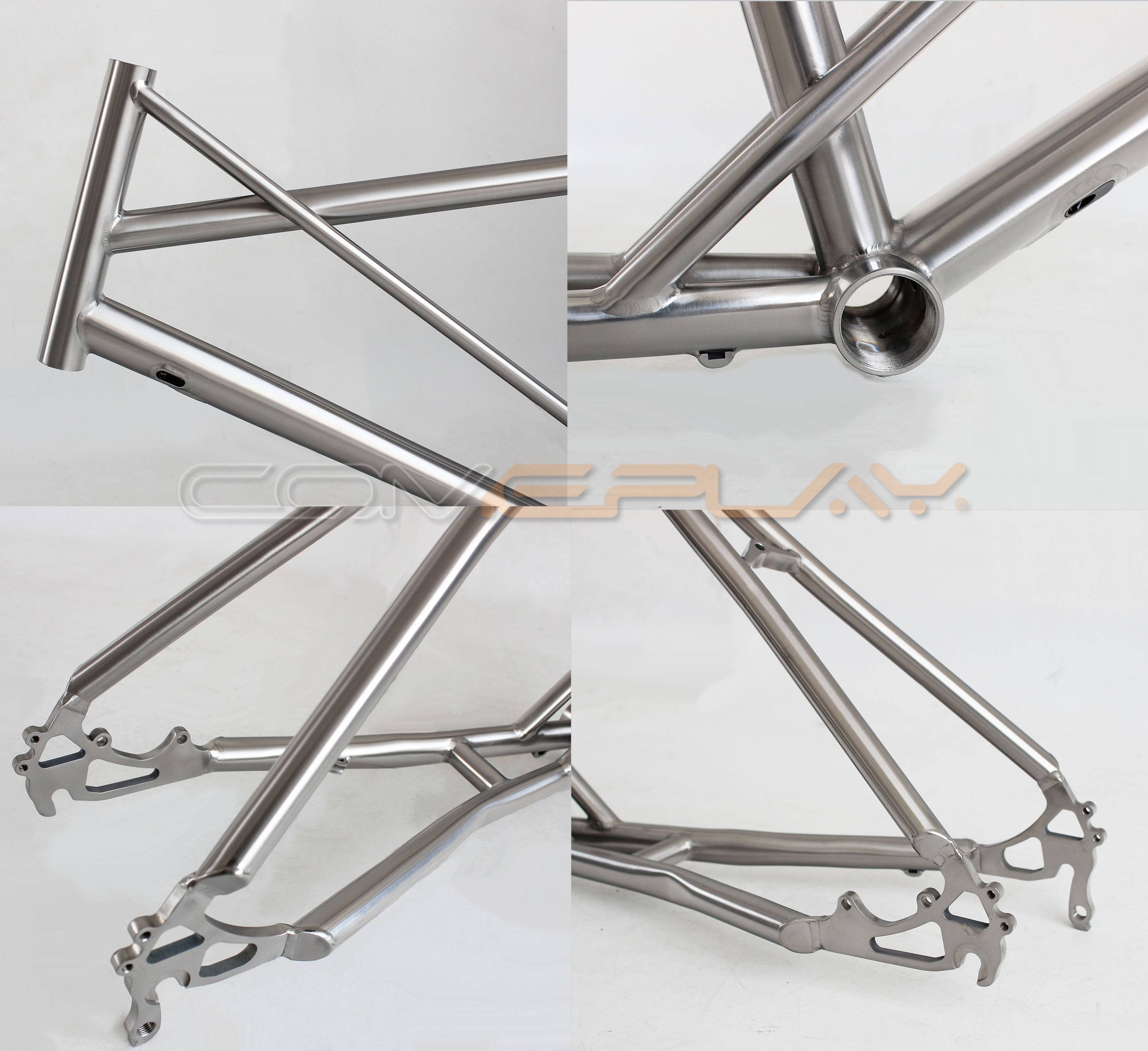 COMEPLAY Wholesale Factory Direct Titanium road mini velo frame 451406 20 inch disc brake