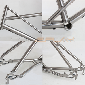 COMEPLAY Wholesale Factory Direct Titanium road mini velo frame 451406 20 inch disc brake