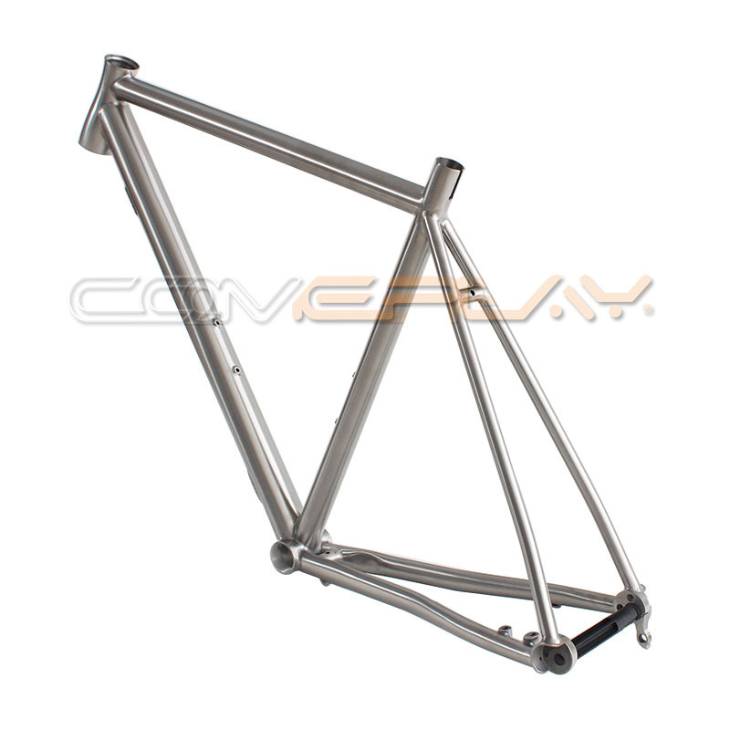 COMEPLAY factory direct wholesale Titanium Gravel Bike bicycle  Frame with Thru Axle Dropout